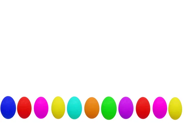 各种彩绘的复活节彩蛋 — 图库照片