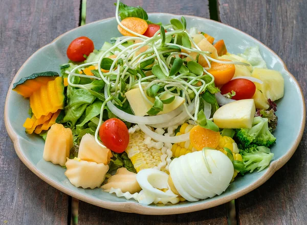 Salada Fresca Conceito Alimentação Saudável — Fotografia de Stock