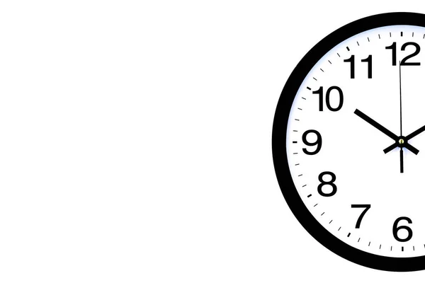 Black White Wall Clock — Stock Photo, Image