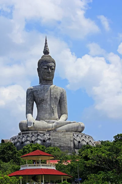Grande Buddha Concreto Immagine Concetto Religioso — Foto Stock