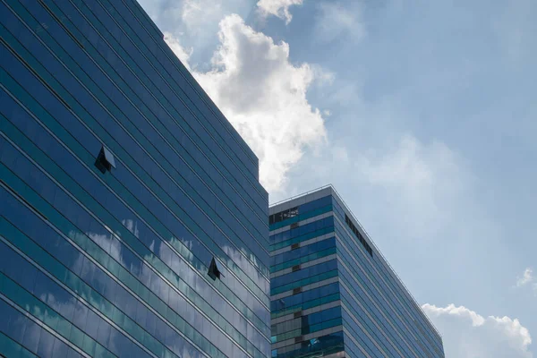 Glass Building Blue Sky Stock Image