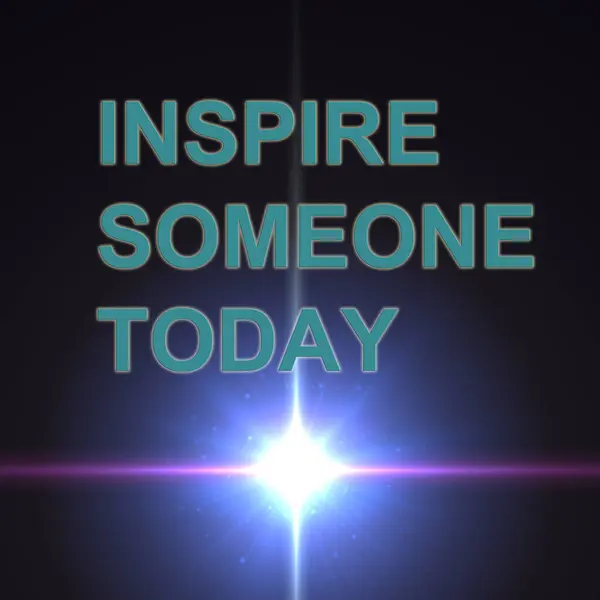 Inspire Someone Today Colorful Illustration — Stock Photo, Image