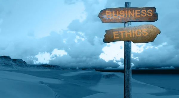 Business Ethics Concept Sign — Stock Photo, Image