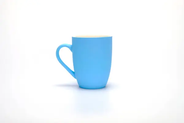 Nahaufnahme Der Kaffeetasse Auf Weißem Hintergrund — Stockfoto