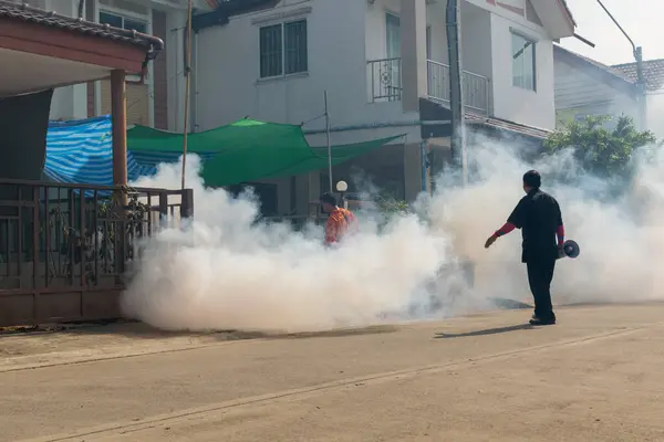 Fogging Ddt Spray Kill Mosquito — Stock Photo, Image