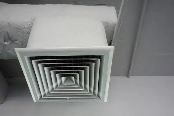 Factory air duct, colorful  photo