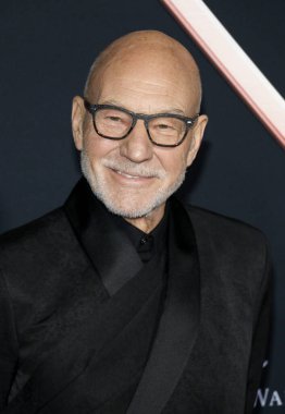 Patrick Stewart 'ın ünlü aktör portresi       