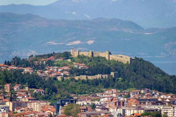 Bela Vista Cidade Ohrid Visão Geral — Fotografia de Stock