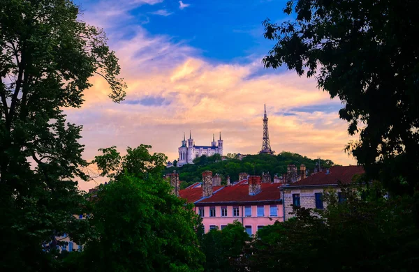 Notre Dame Lyon France — Zdjęcie stockowe