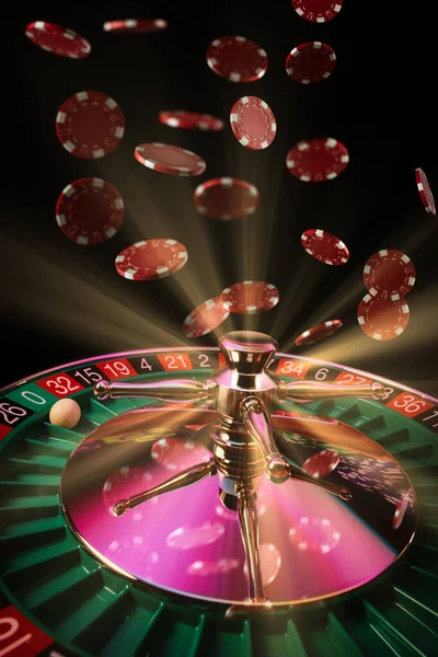 Roulette Tafel Close Bij Het Casino — Stockfoto
