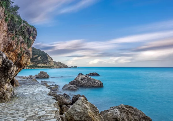 Агіос Нікітас Лефкас Острів Греції — стокове фото