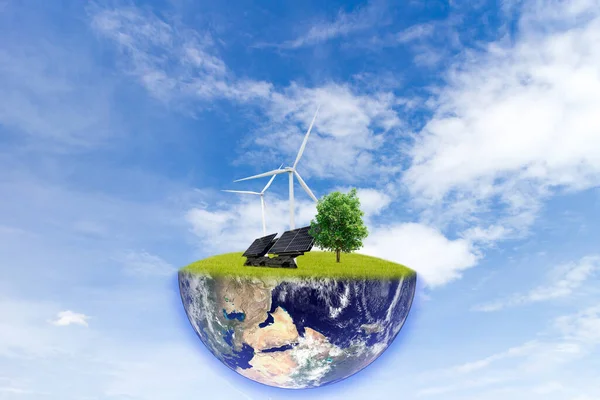 Clean Energy Earth Elements Image Furnished Nasa — Stock Photo, Image