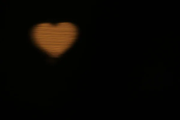 Yellow Gold Heart Shape Light Shine Bokeh Gold Background Bokeh — Photo