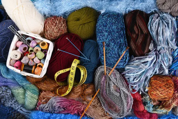 Knitting Set Still Life — Stock Photo, Image