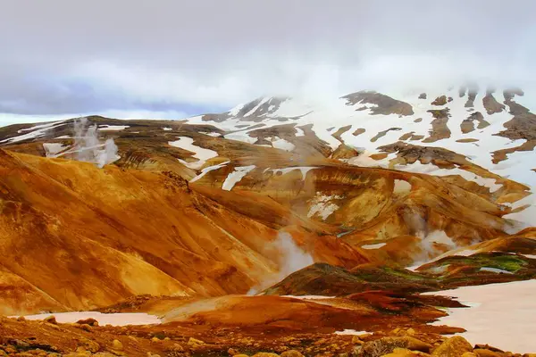 Mountain Hverir Geothermal Park — Stock Photo, Image