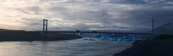 Incrível Lagoa Glaciar Jokulsarlon — Fotografia de Stock