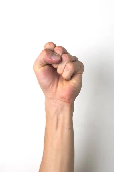 Fist Held High Universal Symbol Resistance Uprising Protest — Stock Photo, Image