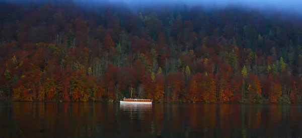 Autumn Scene Konigsee Germany — 스톡 사진