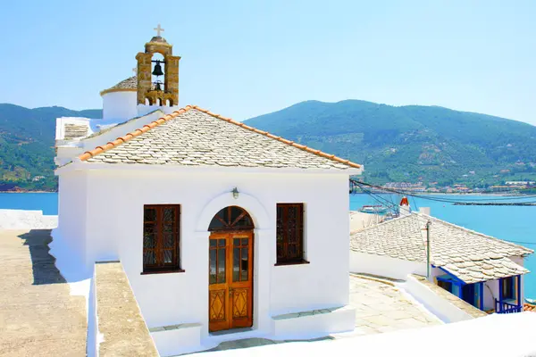Igrejas Skopelos Grécia — Fotografia de Stock