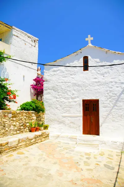 Churches Skopelos Sunny Day — Stock Photo, Image