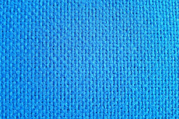 Текстура Синьої Лляної Тканини — стокове фото