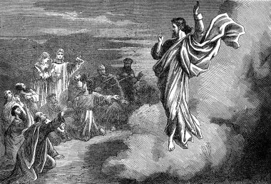 İsa 'nın dirilişinin oymalı bir tasviri.