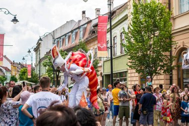 Uluslararası tiyatro festivalinde Almanya 'dan bukalemunlar dans ediyor. 