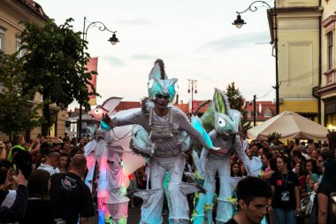 Uluslararası tiyatro festivalinde Almanya 'dan bukalemunlar dans ediyor. 