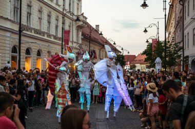 Uluslararası tiyatro festivalinde Almanya 'dan bukalemunlar dans ediyor. 