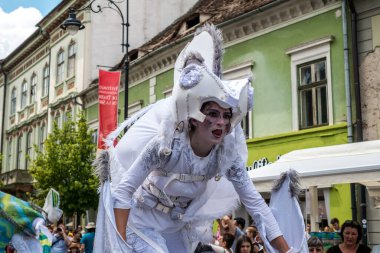 Uluslararası tiyatro festivalinde Almanya 'dan bukalemunlar dans ediyor. 