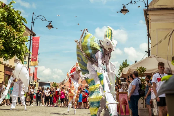 Camaleões Dançam Tripulação Alemanha Festival Internacional Teatro — Fotografia de Stock