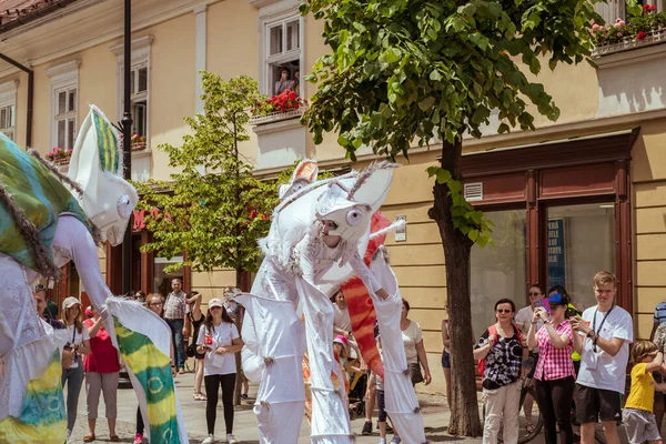 Uluslararası tiyatro festivalinde Almanya 'dan bukalemunlar dans ediyor. 