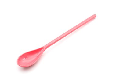 Pembe kaşık, yakın çekim. 