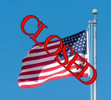 Amerika Kapalı arkaplan görünümü 