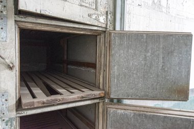 Ellis Adası 'ndaki hastanede morg.