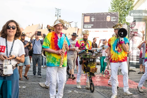 Wilson Second Liners Band Internationell Teaterfestival — Stockfoto