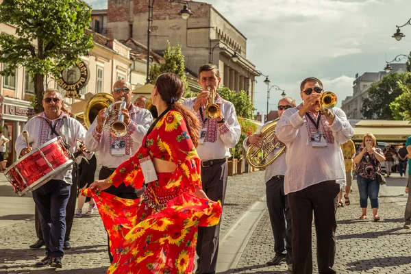 Brass Band Cozmeti International Theater Festival — Stock Photo, Image