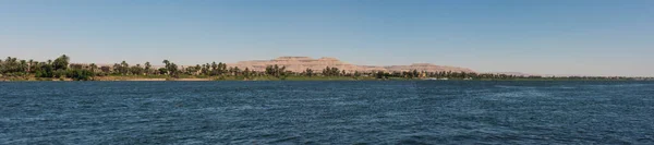 Nil Mısır Gösteren Luxor Batı Şeria Nehri Görünümünü — Stok fotoğraf