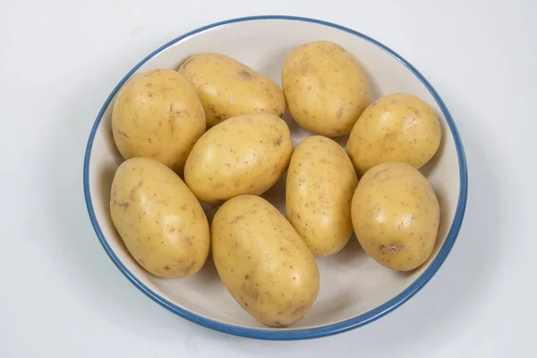Baby New Potatoes Κορυφαία Προβολή — Φωτογραφία Αρχείου