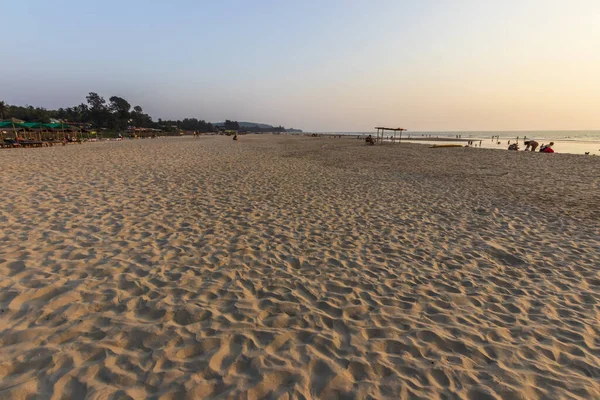 Hindistan Goa Mandrem Sahilinde Gün Batımı — Stok fotoğraf