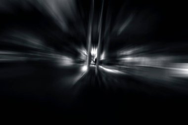 Hareket bulanıklığı efektiyle sokak çekimi