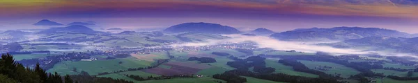 Morgenlandschaft Mit Hügeln — Stockfoto
