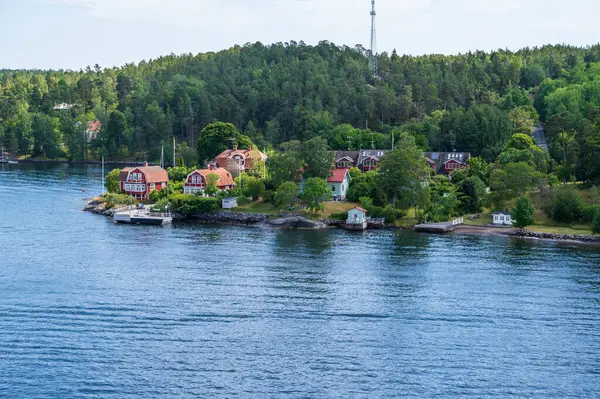 Scenic Shot Small Swedish Village — Stock Photo, Image