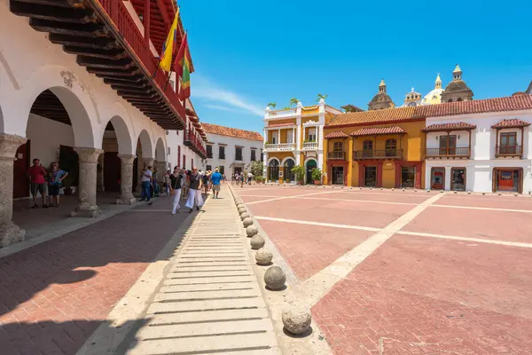 Turyści Cartagena Kolumbia — Zdjęcie stockowe