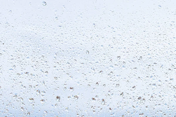 Капли Дождя Поверхности Оконных Стекол Облачным Фоном Естественный Фон Дождевых — стоковое фото