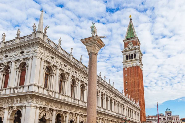 Widok Hotelu Campanile Placu Świętego Marka Wenecji Włochy — Zdjęcie stockowe