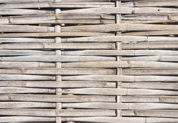 Fundo Textura Tecelagem Bambu Luz Natural — Fotografia de Stock