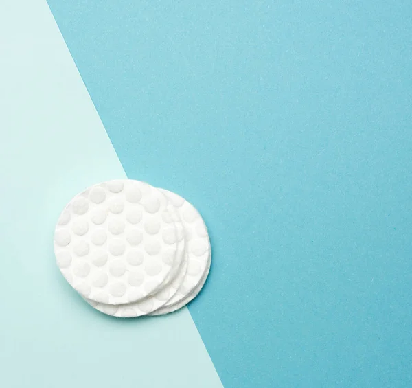White Cotton Discs Cosmetic Procedures — Stock Photo, Image