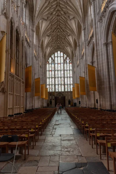 Winchester Cathedral Vertical Background — Stock Photo, Image