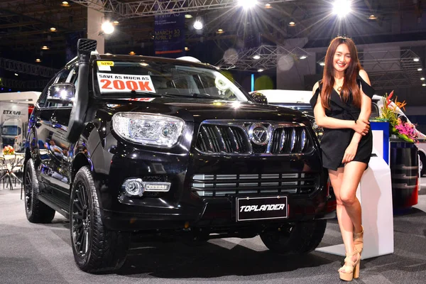 Foton Vrouwelijk Model Manilla International Auto Show Pasay — Stockfoto